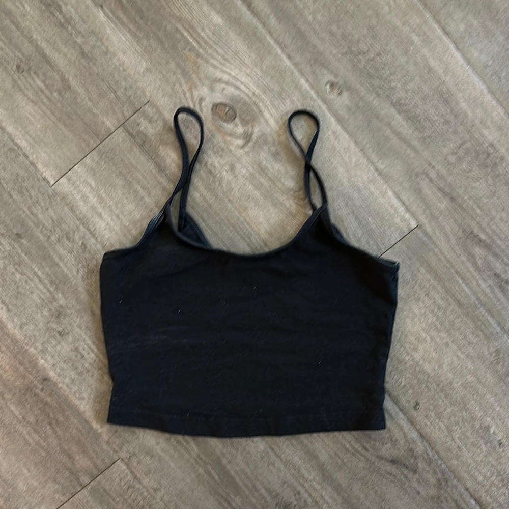 BP Black Fitted Crop Camisole Top